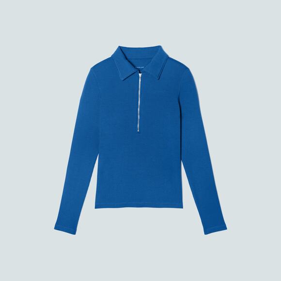 Everlane The Super-Soft Zip Polo - XS - Picture 1 of 5